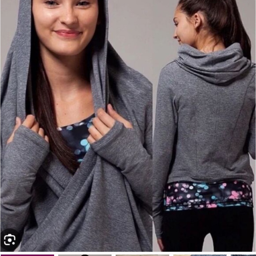 NWT Ivivva by Lululemon Four Count Shrug Long Sleeve Wrap Athletic Girls 14